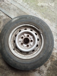 Колеса в сборе 185 / R 14, Всесезонная, Б/у, 1 шт, С/х техника, Железные, отверстий - 5