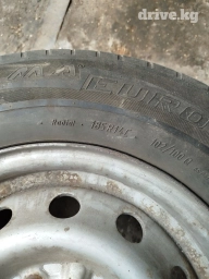 Колеса в сборе 185 / R 14, Всесезонная, Б/у, 1 шт, С/х техника, Железные, отверстий - 5