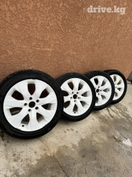 Колеса в сборе 215 / 55 / R 17, Лето, Б/у, Комплект, Легковые, Литые, отверстий - 5