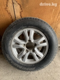 Колеса в сборе 275 / 60 / R 18, Всесезонная, Б/у, Запаска, Внедорожные (АТ/МТ), Литые, отверстий - 5