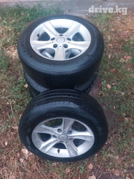 Колеса в сборе R 15, Б/у, Комплект, Литые, отверстий - 5