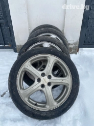 Колеса в сборе 225 / 45 / R 17, Лето, Б/у, Комплект, Легковые, Литые, отверстий - 5