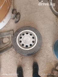 Колеса в сборе R 14, Зима, Б/у, Комплект, Легковые, Железные, отверстий - 4