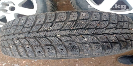Колеса в сборе R 13, Зимняя шипованная, Б/у, Комплект, Легковые, Железные