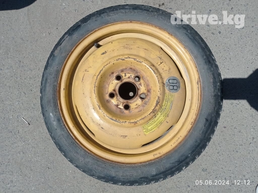 Колеса в сборе 135 / 70 / R 16, Всесезонная, Б/у, Запаска, Легковые, Железные, отверстий - 5