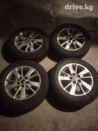 Колеса в сборе 205 / 65 / R 16, Лето, Б/у, Комплект, Легковые, Литые, отверстий - 5