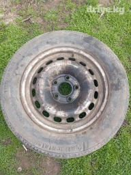 Колеса в сборе 195 / 65 / R 15, Лето, Б/у, 1 шт, Легковые, Железные, отверстий - 5