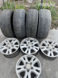 Колеса в сборе 285 / 60 / R 18, Лето, Б/у, Комплект, Внедорожные (АТ/МТ), Литые, отверстий - 5