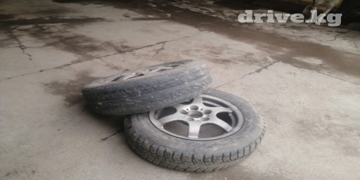 Колеса в сборе 195 / R 15, Всесезонная, Б/у, Комплект, Литые, отверстий - 5
