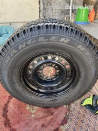 Колеса в сборе 265 / 70 / R 16, Всесезонная, Б/у, Запаска, Внедорожные (АТ/МТ), Железные, отверстий - 6