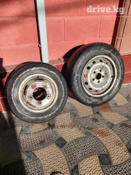 Колеса в сборе 195 / 70 / R 15, Лето, Б/у, Запаска, Легкий коммерческий транспорт (C/LT), Железные, отверстий - 5