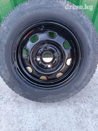 Колеса в сборе 165 / 70 / R 13, Всесезонная, Б/у, 1 шт, Легковые, Железные, отверстий - 4