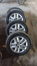 Колеса в сборе 60 / R 15, Зима, Б/у, Легковые, Железные, отверстий - 5