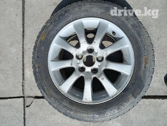 Колеса в сборе 205 / 65 / R 16, Зима, Б/у, 1 шт, Легковые, Литые, отверстий - 5