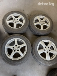 Колеса в сборе 205 / 60 / R 16, Лето, Б/у, Комплект, Легковые, Литые, отверстий - 5
