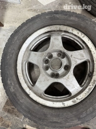 Колеса в сборе 195 / 65 / R 15, Лето, Б/у, Комплект, Легковые, Литые, отверстий - 5