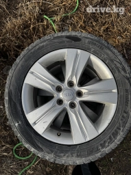 Колеса в сборе R 17, Лето, Б/у, Комплект, Литые, отверстий - 5