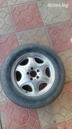 Колеса в сборе R 16, Б/у, 1 шт, Литые, отверстий - 5