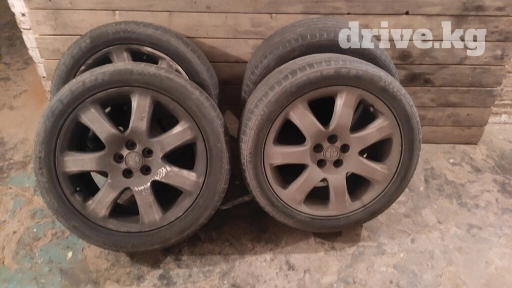 Колеса в сборе 205 / 50 / R 17, Лето, Б/у, Комплект, Литые, отверстий - 5