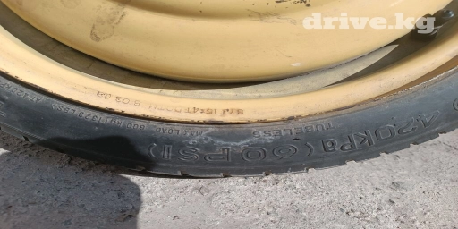 Колеса в сборе R 15, Всесезонная, Б/у, Запаска, Легковые, Железные, отверстий - 5