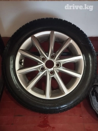 Колеса в сборе 205 / 65 / R 16, Б/у, 1 шт, Легковые, Литые, отверстий - 5