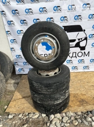 Колеса в сборе 245 / 70 / R 17.5, Всесезонная, Б/у, Комплект, Грузовики/Автобусы, Железные, отверстий - 8