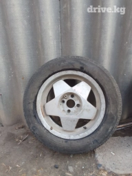 Колеса в сборе R 15, Б/у, 1 шт, Легковые, Литые, отверстий - 4