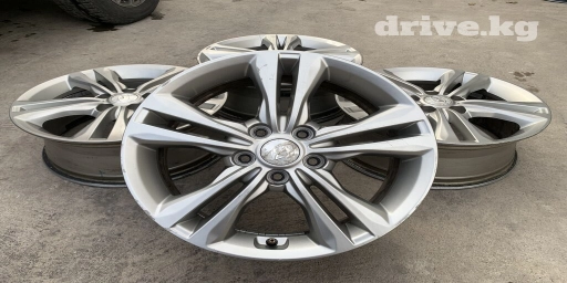 Литые Диски R 17 Hyundai, Комплект, отверстий - 5, Б/у