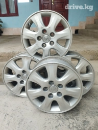 Литые Диски R 15 Toyota, Комплект, отверстий - 5, Б/у