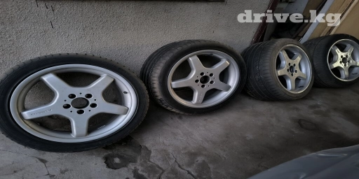 Литые Диски R 18 AMG, Комплект, отверстий - 5, Б/у