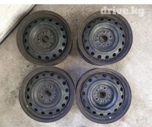 Железные Диски R 15 Toyota, Комплект, отверстий - 5, Б/у