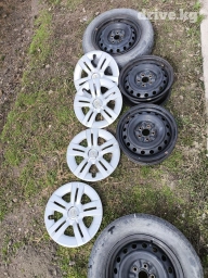 Железные Диски R 15 Комплект, отверстий - 5, Б/у