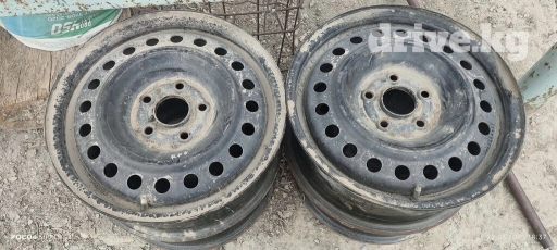 Железные Диски R 16 Honda, Комплект, отверстий - 5, Б/у