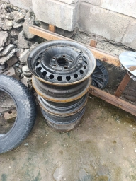 Железные Диски R 15 Комплект, отверстий - 5, Б/у