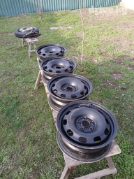 Железные Диски R 15 Volkswagen, Комплект, отверстий - 5, Б/у