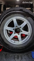 Литые Диски R 17 Weds, Комплект, отверстий - 6, Б/у