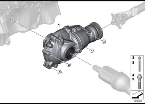 Передний редуктор BMW 2018 г., Б/у, Оригинал, США