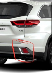 Накладка на бампер Задний Toyota, Б/у, Оригинал