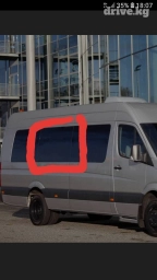 Стекло Заднее левое Volkswagen, 2012 г., Б/у, Оригинал