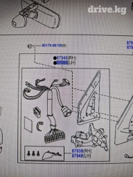 Боковое левое Зеркало Lexus Новый, Оригинал