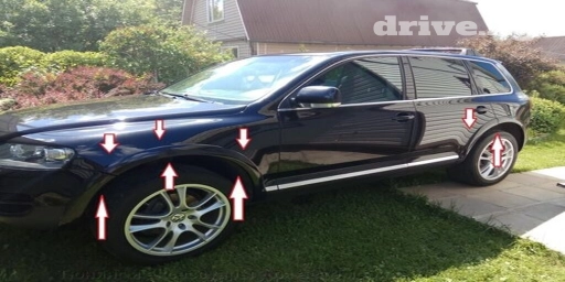 Накладка крыла Переднее правое Volkswagen, 2003 г., Новый, Аналог