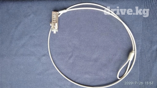 Кодовый замок для ноутбука На металлическом тросе Длина 105см