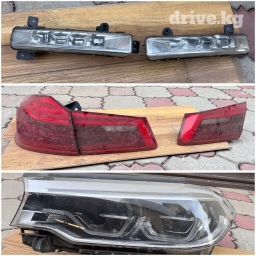 Bmw G30 левая передняя фара, задние стопы не полный комплект