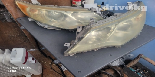 Комплект передних фар Toyota 2014 г., Б/у, Оригинал, Япония