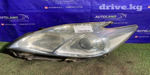 Передняя левая фара Toyota 2012 г., Б/у, Оригинал, Япония