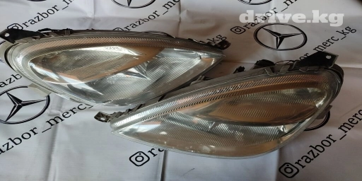 Комплект передних фар Mercedes-Benz 2003 г., Б/у, Оригинал, Германия