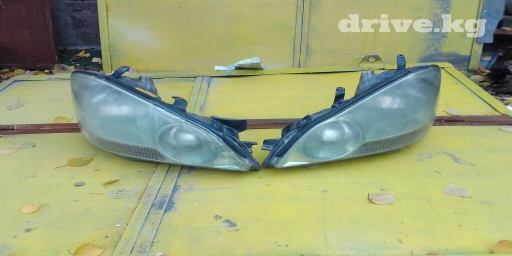 Комплект передних фар Toyota 2003 г., Б/у, Оригинал, Япония