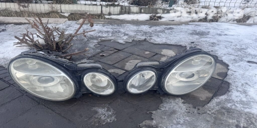 Комплект передних фар Mercedes-Benz 2003 г., Б/у, Оригинал, Германия
