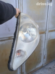 Передняя левая фара Honda 2002 г., Б/у, Оригинал, Япония