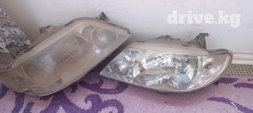 Комплект передних фар Mazda 2002 г., Б/у, Оригинал, Япония